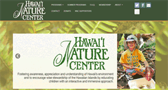 Desktop Screenshot of hawaiinaturecenter.org