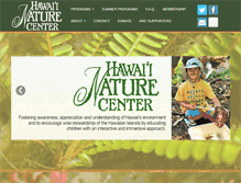 Tablet Screenshot of hawaiinaturecenter.org